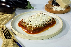 Lasanha de berinjela à bolonhesa