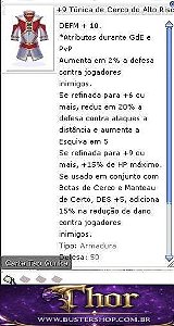 +9 Túnica de Cerco do Alto Risco