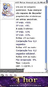 +12 Botas Ancestrais do Nível Alto