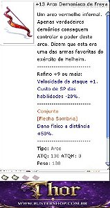+13 Arco Demoníaco de Freya Explosão