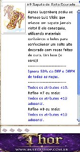 +9 Sapato de Salto Dourado