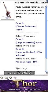 +12 Perna de Metal do Cavaleiro Rebelde Impacto