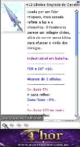 +12 Lâmina Sagrada do Cavaleiro