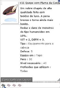 +11 Quepe com Pluma da Conjuração