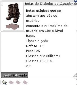 Botas de Diabolus do Caçador de Dragões