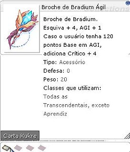 Broche de Bradium Ágil