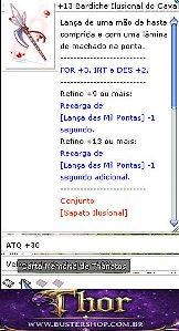 +13 Bardiche Ilusional do Impacto Cavaleiro