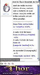 Anel da Águia Escarlate do Ventriloquo Selado