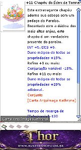 +11 Chapéu do Éden da Tormento