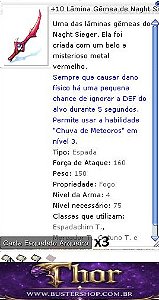 +10 Lâmina Gêmea de Naght Sieger Ciclonal Trip