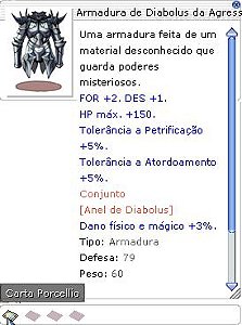 Armadura de Diabolus da Agressão