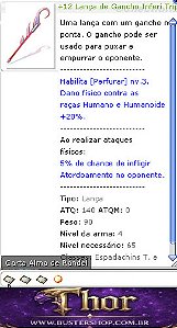 +12 Lança de Gancho do Inferir Trip