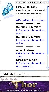 +10 Luva Sombria de EXP