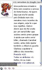 +11 Armadura o Dragão Vermelho do Alto Risco