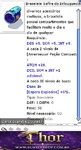 Bracelete Safira do Enlouquecido