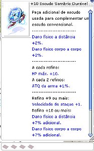 +10 Escudo Sombrio Dúravel