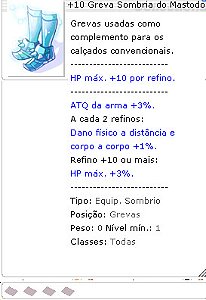 +10 Greva Sombria do Mastodonte