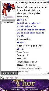+12 Pedaço de Pele do Guardião do Franco - Atirador