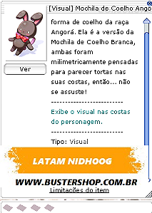 Mochila de Coelho Angorá