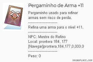 Pergaminho de Arma +11