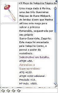 +9 Maça da Valquíria Mágica da Salamandra da Ondina do Gnomo da Silfide