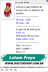 Luva de Sorte