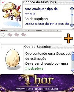 Combo Boneca da Succubus + Ovo de Succubus Leal Nenhuma