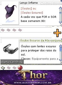 Combo Lenço Infame + Óculos Escuro da Pós-Conjuração