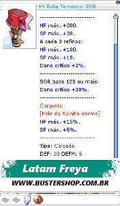 +9 Botas Temporais SOR Eufuria e MA4