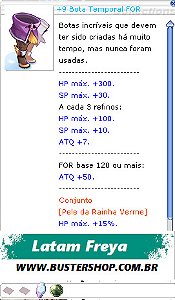 +9 Botas Temporais FOR Eufuria e Espírito Lutador 7
