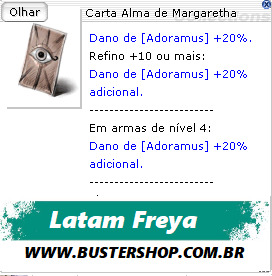 Carta Alma de Margaretha