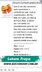 Visual] Cachecol Laranja de Lutie