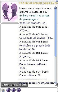 +9 Asas de Arcanjo Caído do Atirador Encantamento 6/5/4