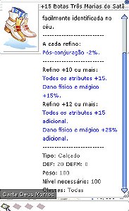 +15 Botas Três Marias de Satã