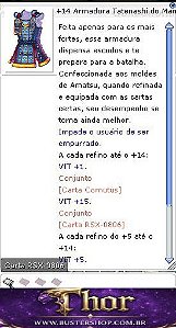 +14 Armadura Tatenashi do Mamute