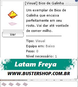 [Visual] Bico de Galinha