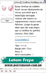 [Visual] Orelhas Metálicas de Gatinho
