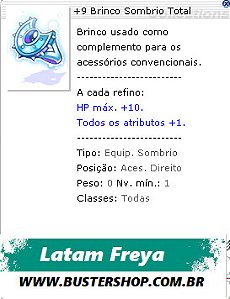 +9 Brinco Sombrio Total