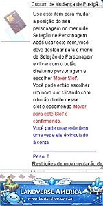 Cupom de Mudança de Posição de Personagem