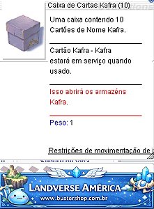 Caixa de Cartas Kafra (10)