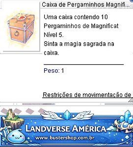 Caixa de Pergaminhos Magnificat