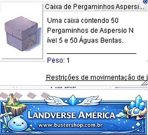 Caixa de Pergaminhos Aspersio (50)