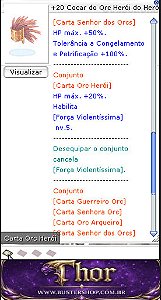 +20 Cocar do Orc Herói do Herói