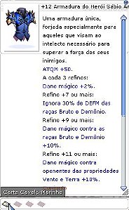 +12 Armadura do Herói Sábio Anti Congelante