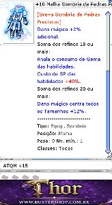 +10 Malha Sombria de Pedras Preciosas