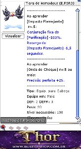 Tiara de Asmodeus FOR 3