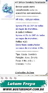 +9 Brinco Sombrio Penetrante