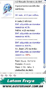 +10 Escudo Sombrio de EXP