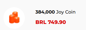 384,000 Joy Coin