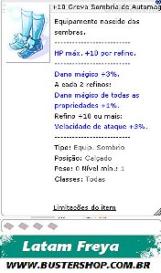 +10 Greva Sombria de Automagia